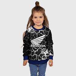 Свитшот детский Honda logo арт, цвет: 3D-синий — фото 2