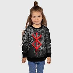 Свитшот детский Berserk smudges, цвет: 3D-черный — фото 2