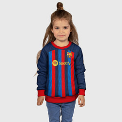 Свитшот детский Фати Барселона форма 20222023, цвет: 3D-красный — фото 2