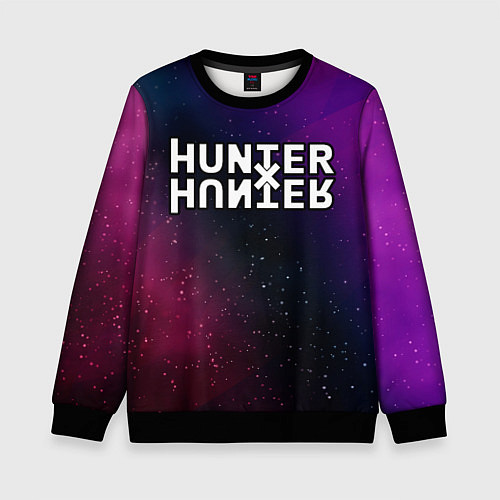 Детский свитшот Hunter x Hunter gradient space / 3D-Черный – фото 1