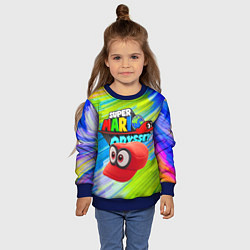 Свитшот детский Super Mario Odyssey - Nintendo - Бейсболка, цвет: 3D-синий — фото 2
