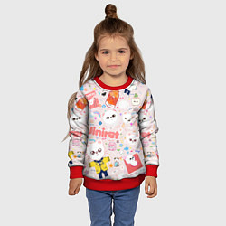 Свитшот детский Skzoo Jinniret pattern cartoon avatar, цвет: 3D-красный — фото 2