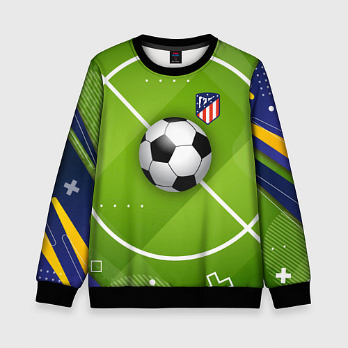 Детский свитшот Atletico madrid Мяч / 3D-Черный – фото 1