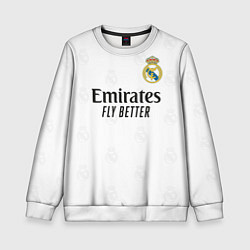 Свитшот детский Бензема Реал Мадрид форма 20222023, цвет: 3D-белый