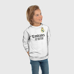 Свитшот детский Винисиус Реал Мадрид форма 20222023, цвет: 3D-белый — фото 2