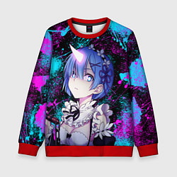 Детский свитшот РеЗеро - Неоновые краски - Рем