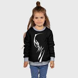 Свитшот детский Силуэт девушки Кучики Рукия, цвет: 3D-меланж — фото 2