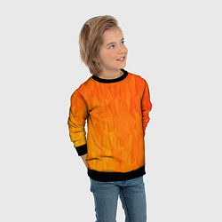 Свитшот детский Абстрактно-огненный узор, цвет: 3D-черный — фото 2