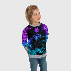 Свитшот детский Stray fire, цвет: 3D-меланж — фото 2
