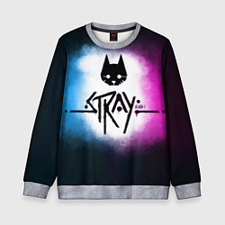 Свитшот детский Stray black, цвет: 3D-меланж