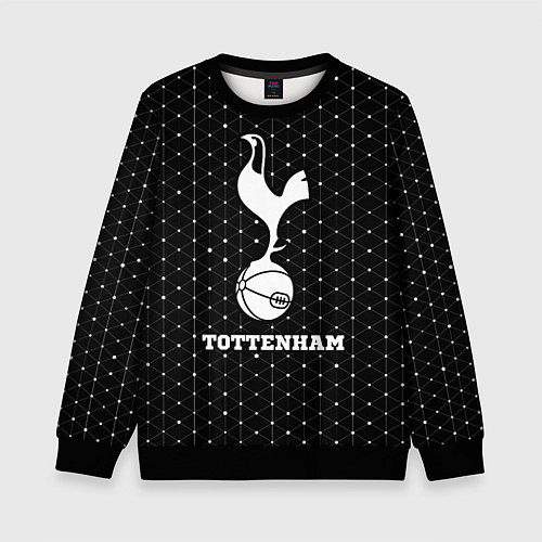 Детский свитшот Tottenham sport на темном фоне / 3D-Черный – фото 1