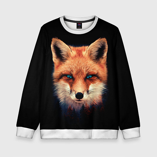 Детский свитшот Хитрый лис / 3D-Белый – фото 1