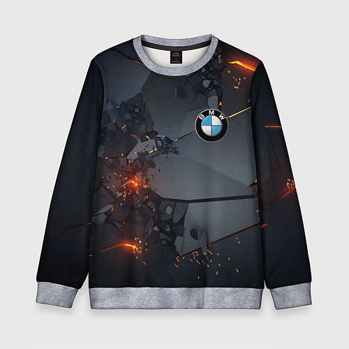 Детский свитшот BMW explosion / 3D-Меланж – фото 1