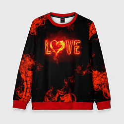 Детский свитшот Fire love