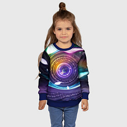 Свитшот детский Глаз Вселенной, цвет: 3D-синий — фото 2