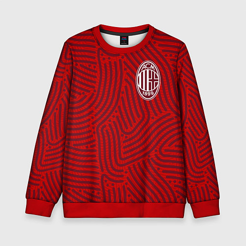 Детский свитшот AC Milan отпечатки / 3D-Красный – фото 1