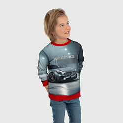 Свитшот детский Mercedes AMG - Motorsport, цвет: 3D-красный — фото 2