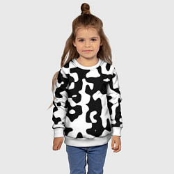 Свитшот детский Камуфляж Cowskin крупный, цвет: 3D-белый — фото 2