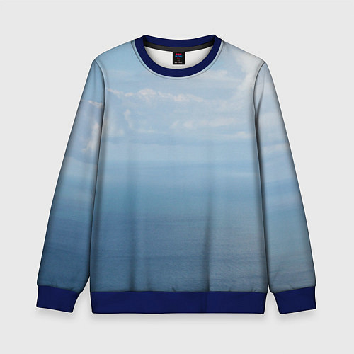 Детский свитшот Крымское море / 3D-Синий – фото 1