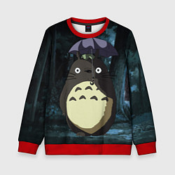 Детский свитшот Totoro in rain forest