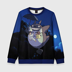 Свитшот детский Night flight Totoro, цвет: 3D-синий