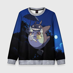 Детский свитшот Night flight Totoro