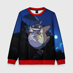 Детский свитшот Night flight Totoro