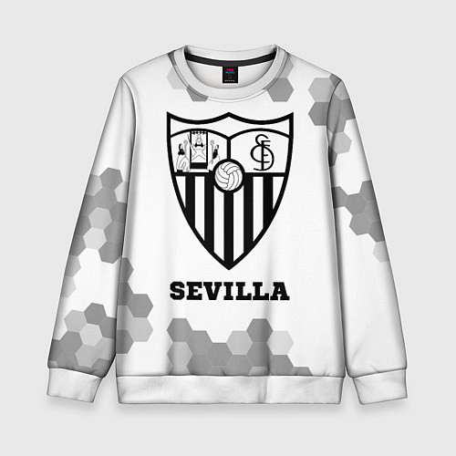 Детский свитшот Sevilla sport на светлом фоне / 3D-Белый – фото 1