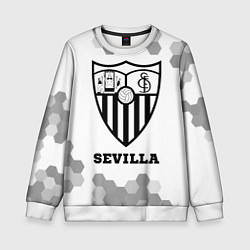 Свитшот детский Sevilla sport на светлом фоне, цвет: 3D-белый