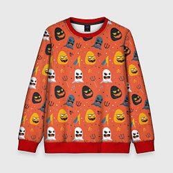 Свитшот детский HALLOWEEN ХЭЛЛУИН, цвет: 3D-красный