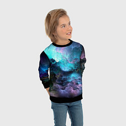 Свитшот детский Спящий космос, цвет: 3D-черный — фото 2