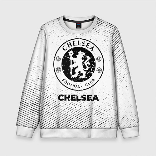 Детский свитшот Chelsea с потертостями на светлом фоне / 3D-Белый – фото 1