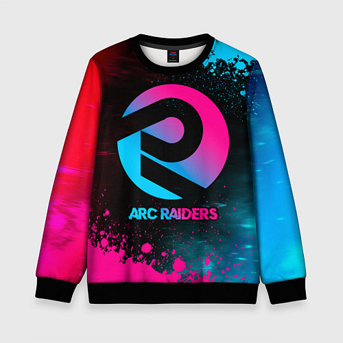 Детский свитшот ARC Raiders - neon gradient / 3D-Черный – фото 1