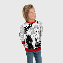 Свитшот детский Пауэр - Человек-бензопила, цвет: 3D-красный — фото 2