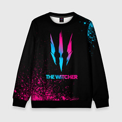 Детский свитшот The Witcher - neon gradient