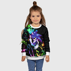 Свитшот детский Sonic Exe - Hedgehog - video game, цвет: 3D-белый — фото 2