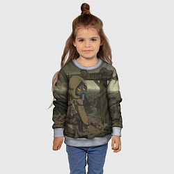 Свитшот детский STALKER тень чернобыля нарисованный постер, цвет: 3D-меланж — фото 2