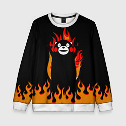 Детский свитшот Восхваляющий Кумамон - Тайна Кумамона