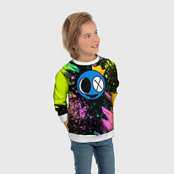 Свитшот детский Rainbow Friends: Blue, цвет: 3D-белый — фото 2