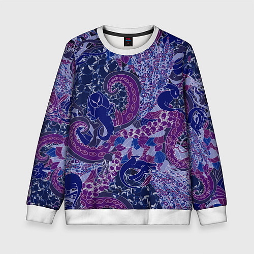 Детский свитшот Морской кролик / 3D-Белый – фото 1