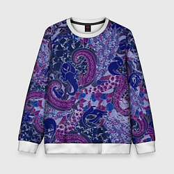 Свитшот детский Морской кролик, цвет: 3D-белый