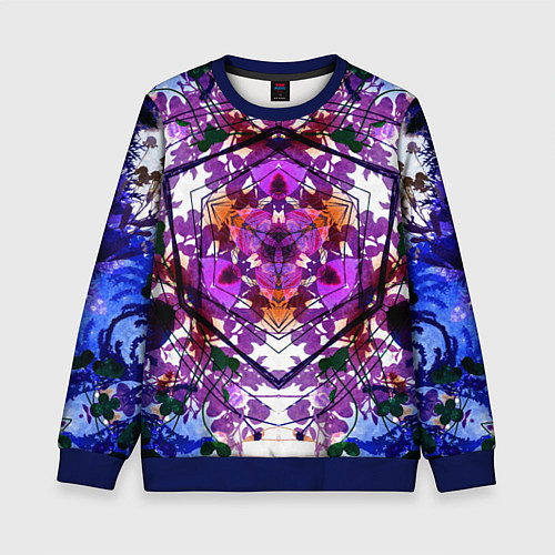 Детский свитшот Ледяной треугольник / 3D-Синий – фото 1