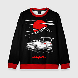 Свитшот детский Тойота супра - JDM Style, цвет: 3D-красный