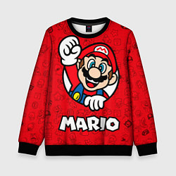 Свитшот детский Луиджи и Марио, цвет: 3D-черный