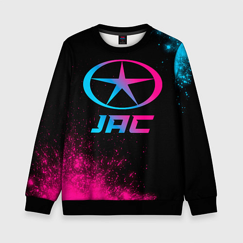 Детский свитшот JAC - neon gradient / 3D-Черный – фото 1