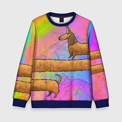 Детский свитшот Очень-очень длинная такса