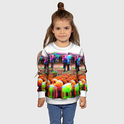 Свитшот детский Невидимка свитер от камер, цвет: 3D-белый — фото 2