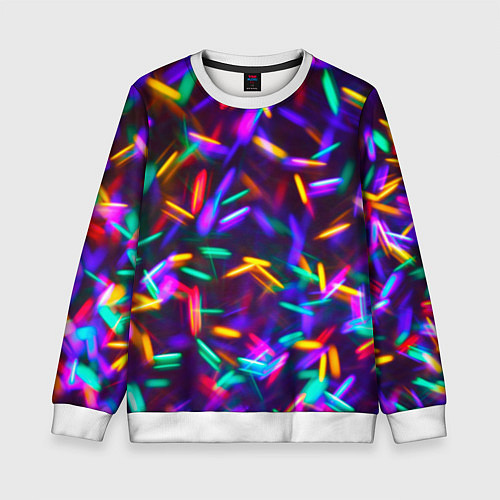 Детский свитшот Цветомузыка / 3D-Белый – фото 1