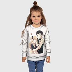 Свитшот детский Шон и Эмилико - Дом теней, цвет: 3D-белый — фото 2