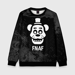 Свитшот детский FNAF glitch на темном фоне, цвет: 3D-черный